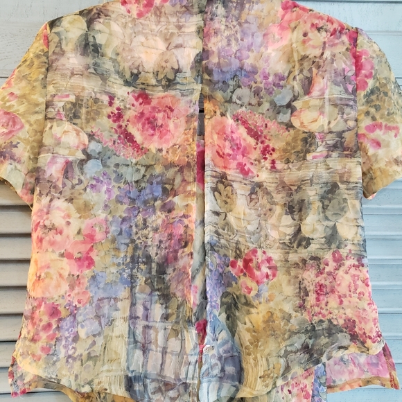 💚K Studio Women's Multi Colored Floral Dress & Jacket Size 8💚 - Picture 3 of 7